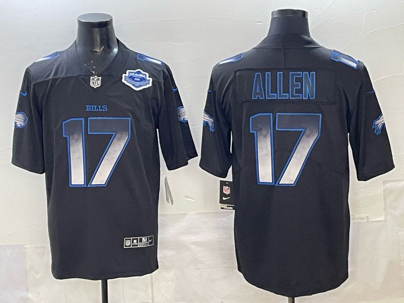 Men 2025 Buffalo Bills #17 Allen black Limited Nike NFL Jersey style 026